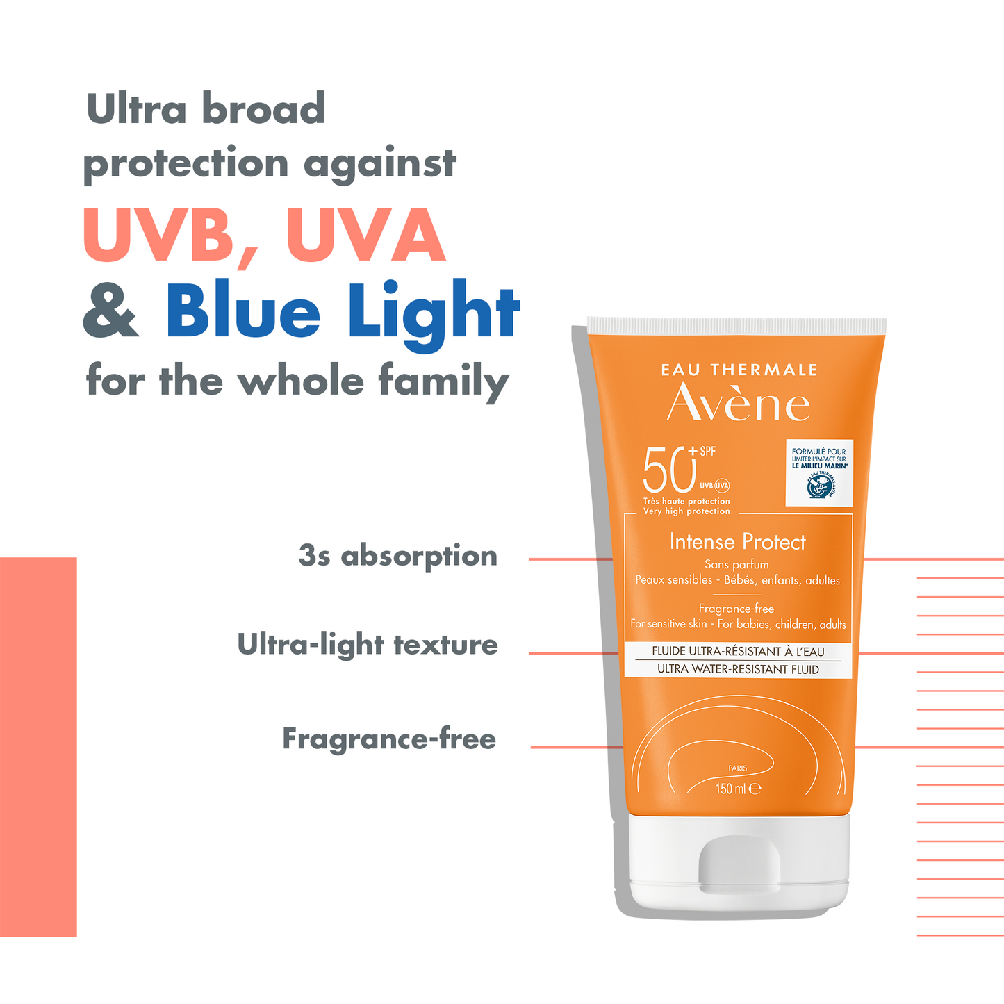 Avène Intense Protect SPF 50+ Sun Cream for Very Sensitive Skin