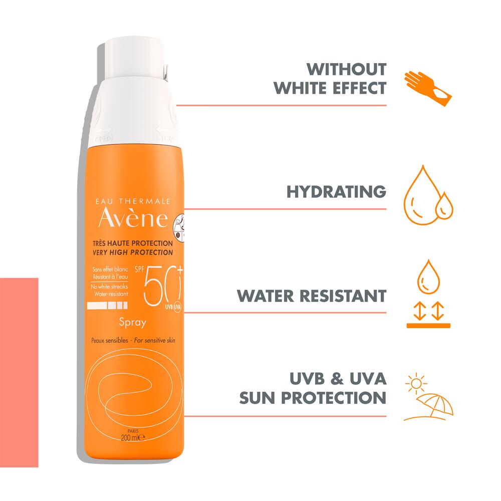 Avène Very High Protection Spray SPF50+ Sun Cream for Sensitive Skin