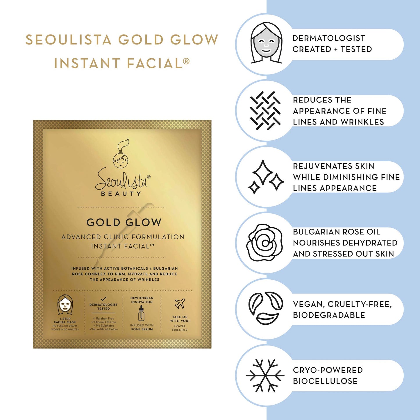 Seoulista Gold Glow Instant Facial®