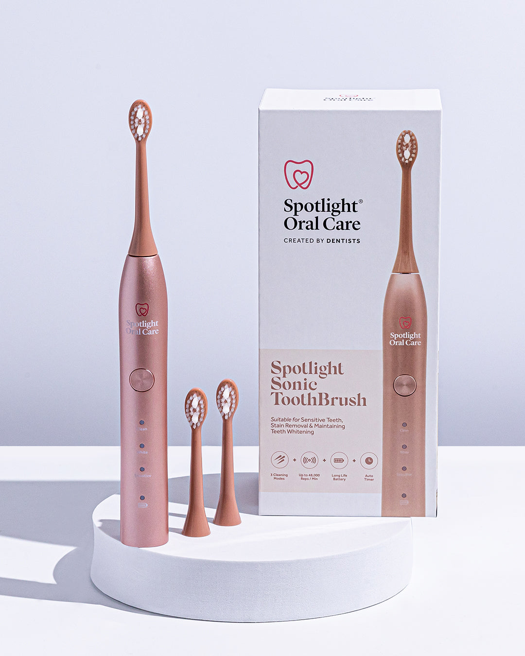 Spotlight Oral Care Sonic Classic Toothbrush in Rose Gold