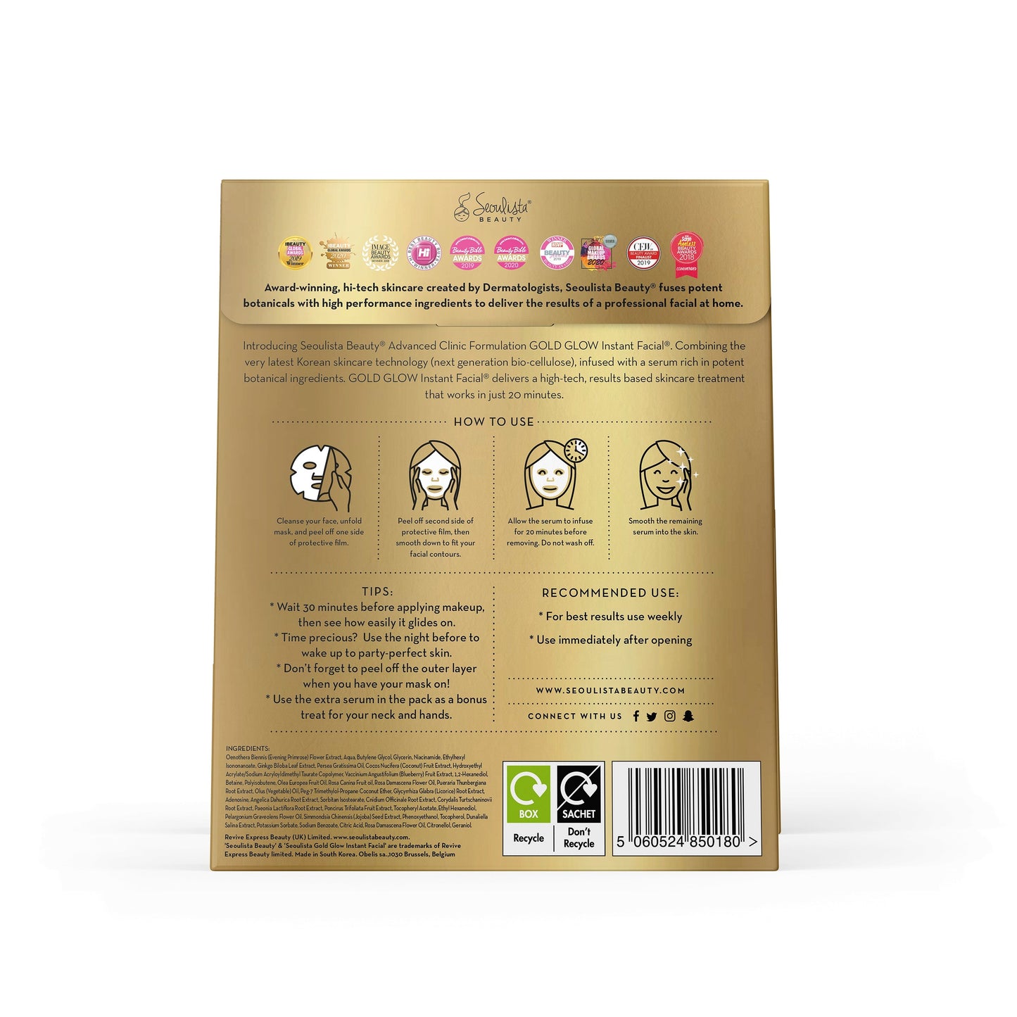 Seoulista Gold Glow Instant Facial®