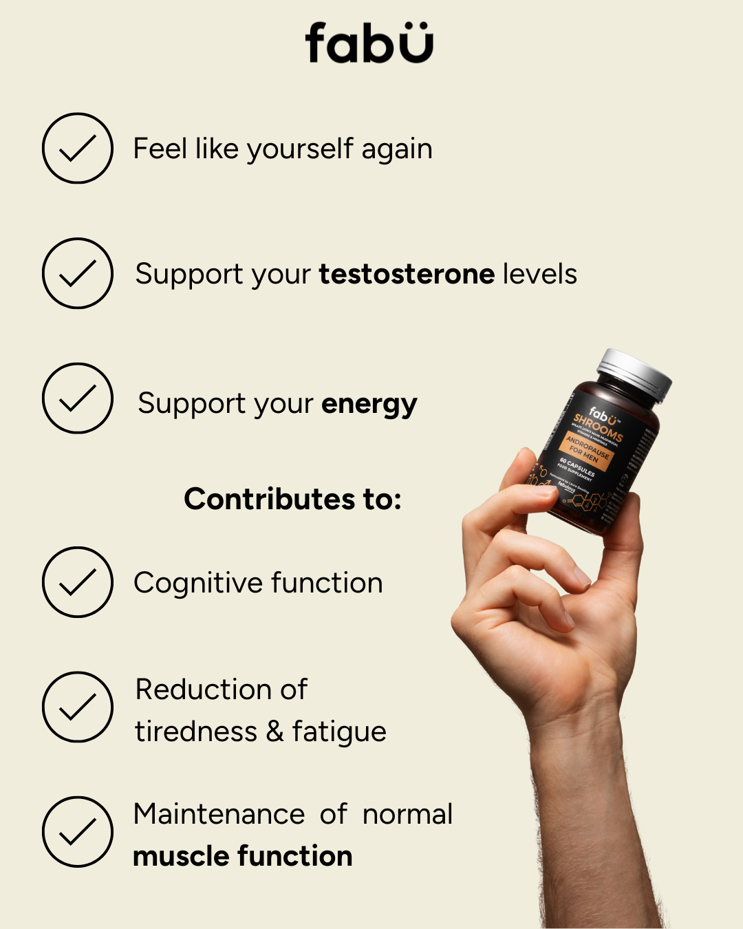 fabÜ Shrooms Andropause for Men