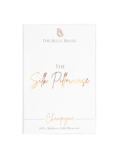 The Belle Brush Silk Pillowcase - Champagne