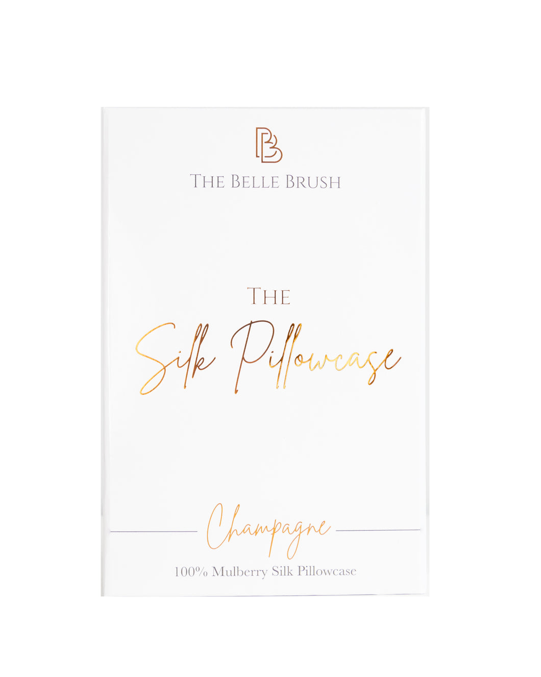 The Belle Brush Silk Pillowcase - Champagne