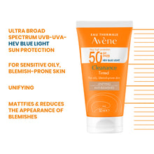 Load image into Gallery viewer, Avène Very High Protection Cleanance Tinted SPF50+ Sun Cream for Blemish-prone skin 50ml
