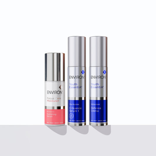 COMPLIMENTARY Environ Hydrating Serum when you purchase Youth EssentiA C-Quence Serum & Defence Creme