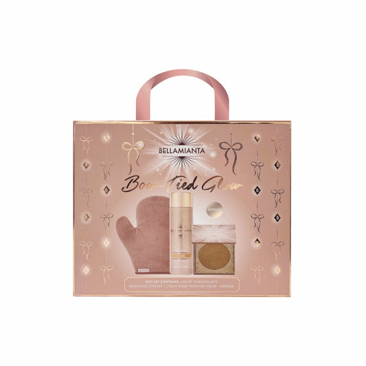 Bellamianta Bow-Tied Glow Gift Set in Liquid Gold