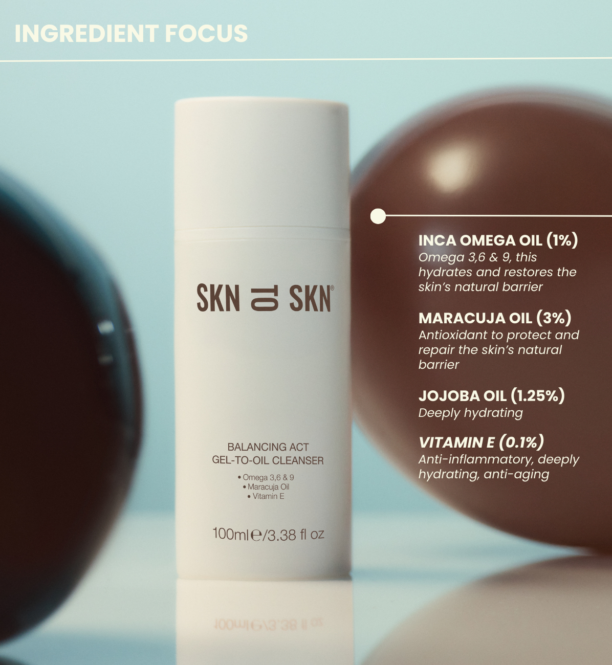 SKNTOSKN Balancing Act Gel-to-Oil Cleanser