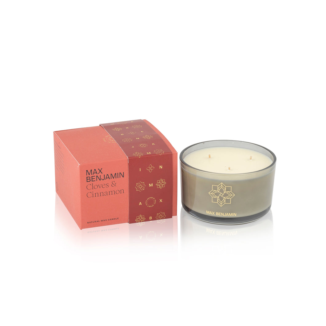 Max Benjamin Clove & Cinnamon 3 Wick Candle