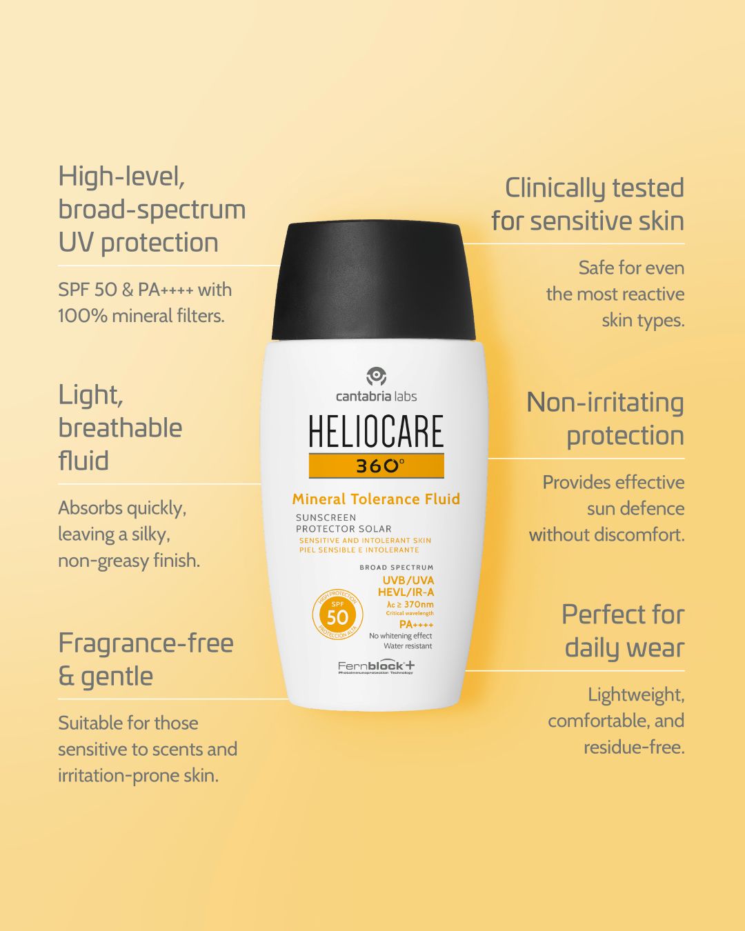 Heliocare 360 Mineral Tolerance SPF50 – The Skin Nerd