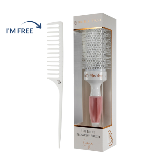 The Belle Brush Large Blow Dry Brush & FREE Wave Comb