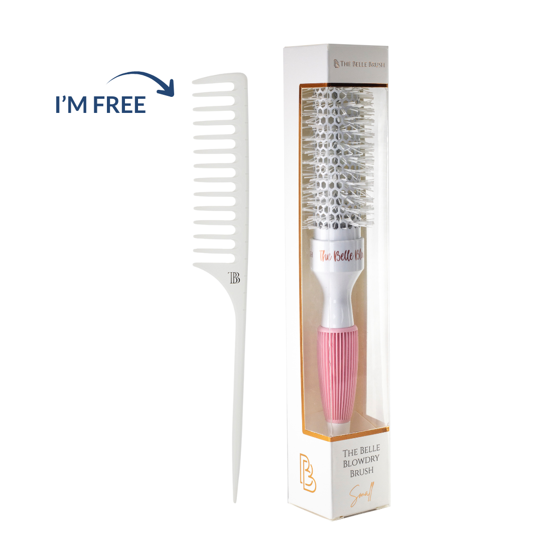 The Belle Brush Small Blow Dry Brush & FREE Wave Comb