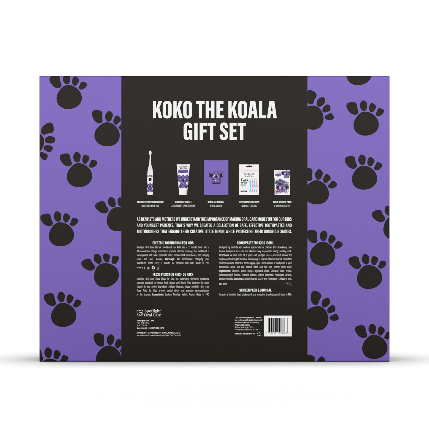 Spotlight Oral Care for Kids Koko the Koala Gift Set