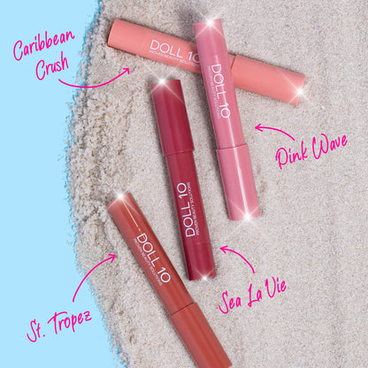 Doll 10 Nude Beach - Peptide Plump Lip Crayon Quad Gift Set