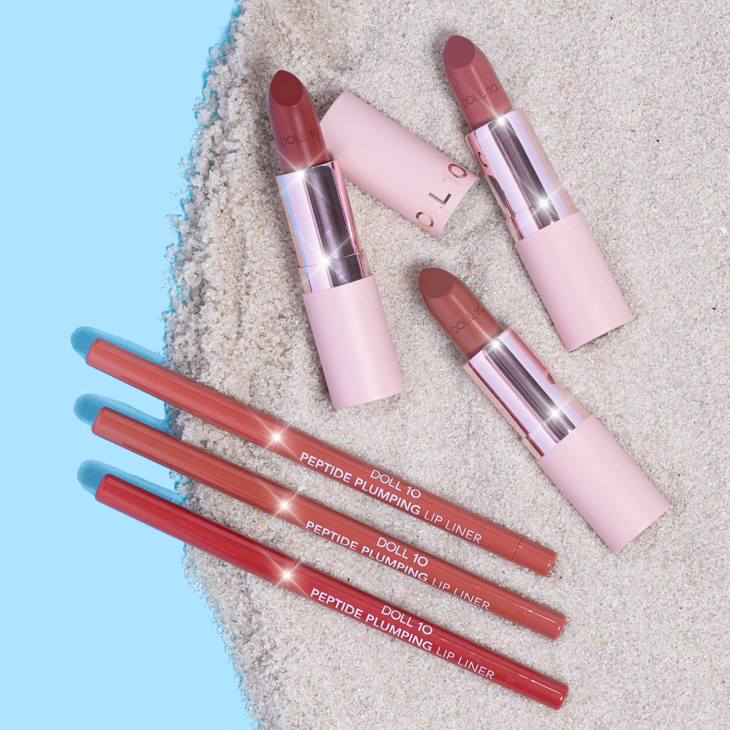 Doll 10 Get Dolled Up - Peptide Plump Lipstick & Liner Trio Gift Set