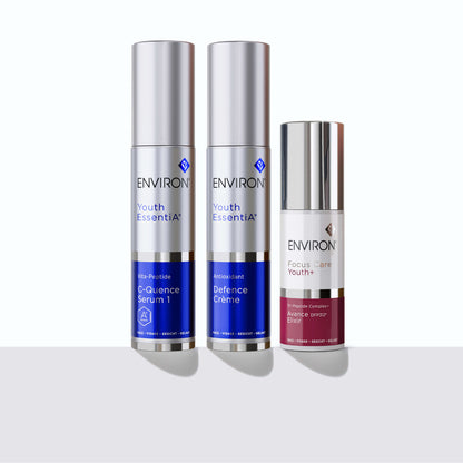Environ Youth Essentia Serum and Defence Cream & COMPLIMENTARY Avance DF312 Elixir