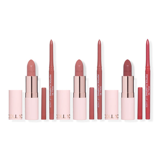 Doll 10 Get Dolled Up - Peptide Plump Lipstick & Liner Trio Gift Set