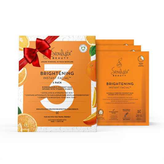 Seoulista Brightening Instant Facial 3 pack Gift Set