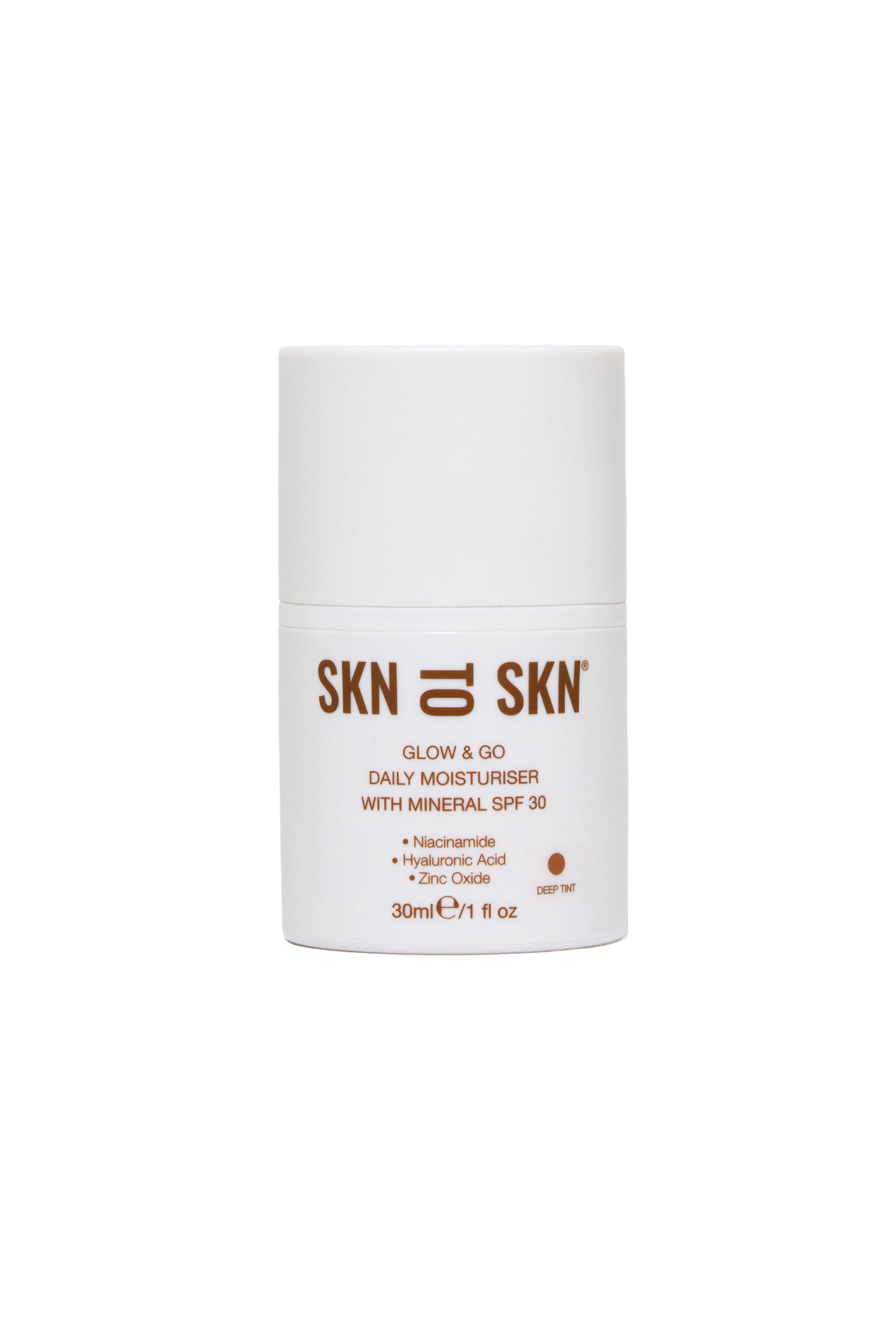 SKNTOSKN Glow & Go Daily Moisturiser with Mineral SPF30 - Deep Tint