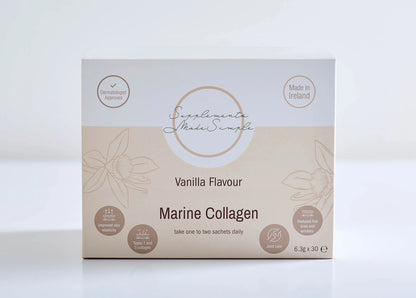Supplements Made Simple Vanilla Marine Collagen - 30 x Sachets - 5g Collagen per Sachet