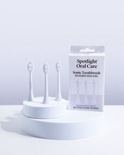 Load image into Gallery viewer, Spotlight Oral Care Sonic Toothbrush Replacement Heads in White
