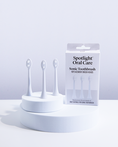 Spotlight Oral Care Sonic Toothbrush Replacement Heads in White