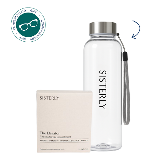 Sisterly - The Elevator - 7 sachet box & FREE Glass Water Bottle