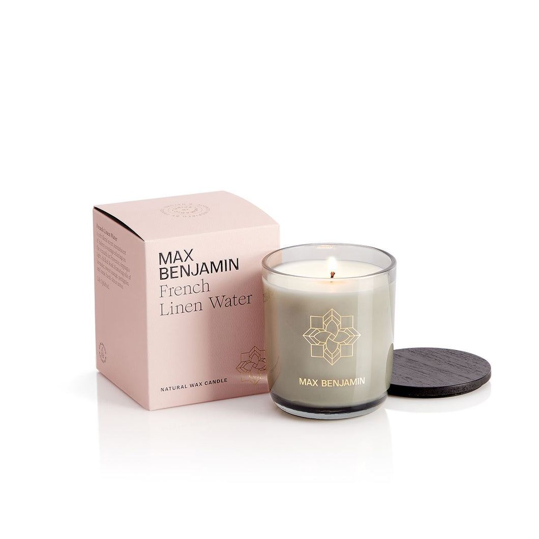 Max Benjamin French Linen Water Luxury Candle 210g