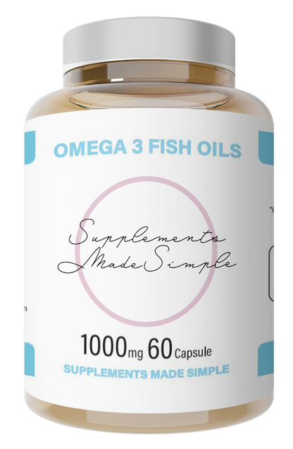 Supplements Made Simple Omega 3 Fish Oils 1000mg / 60 Capsule