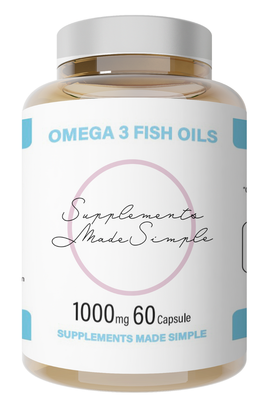 Supplements Made Simple Omega 3 Fish Oils 1000mg / 60 Capsule