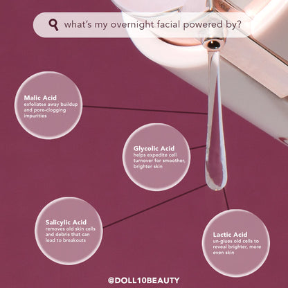 Doll 10 Smooth Assist Overnight Facial Resurfacing Serum