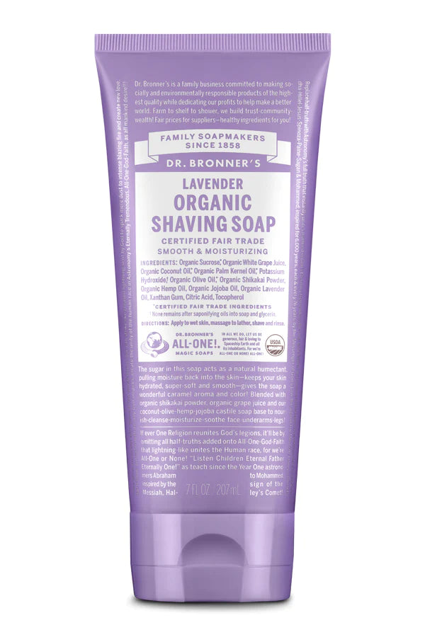 Dr Bronner Organic Shaving Soap