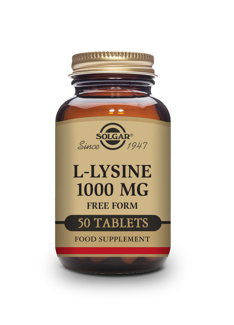 Solgar L-Lysine Supplements 1000mg (50 Tablets) 12556062